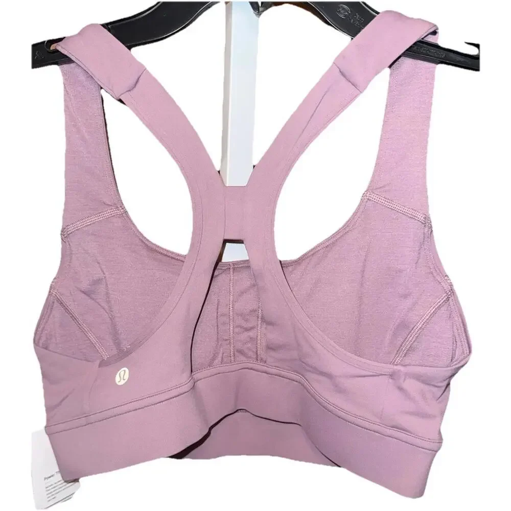 Lululemon Power Through Bra Size 8 Cyber Violet/Lavender Lux( CYRV) Med Support